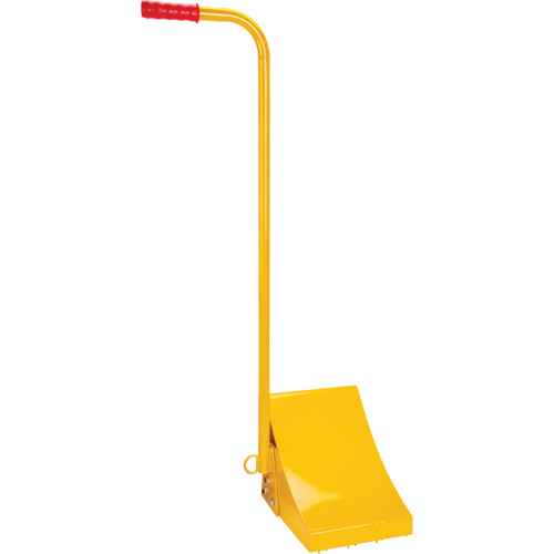 Cale de roue pour la glace avec poign&eacute;e ergonomique, Acier, Jaune, 8-1/16" la x 10-5/8" p x 8-13/16" h Sécurité Médic