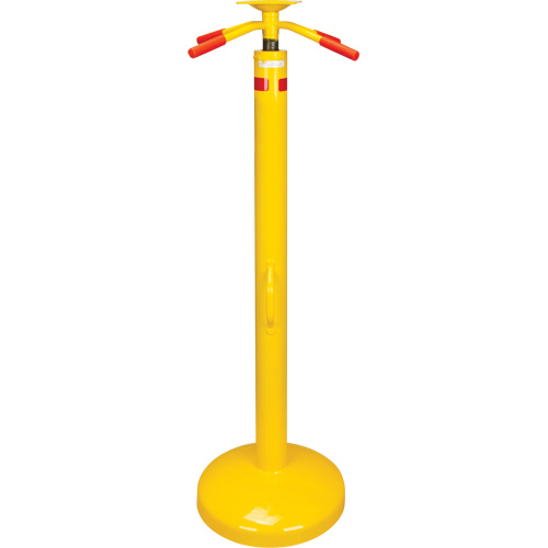 Cric pour remorque &agrave; capacit&eacute; statique de 50 000 lb, Cap. de levage 2,5 tonnes Sécurité Médic