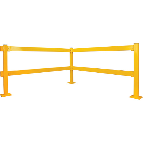 Garde-corps Lift-Out, Acier, 3' lo x 4" h, Jaune s&eacute;curit&eacute; OSHA Sécurité Médic