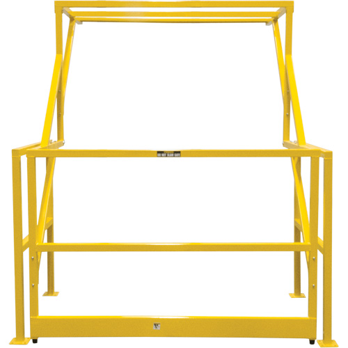 Barri&egrave;re de s&eacute;curit&eacute; pour mezzanine, 70" lo x 77" ha, 78" &eacute;lev&eacute;e, Jaune Sécurité Médic