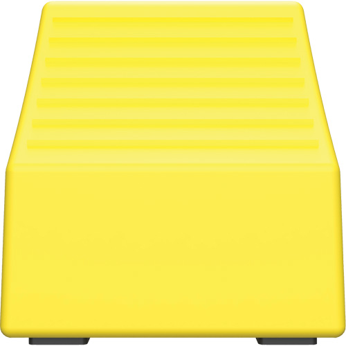 Checkers Safety Heavy-Duty Ultra Class Mining Wheel Chock, HDPE, Yellow, 14-1/2" W x 17-1/2" D x 16" H Sécurité Médic
