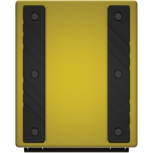 Checkers Safety Heavy-Duty Ultra Class Mining Wheel Chock, HDPE, Yellow, 14-1/2" W x 17-1/2" D x 16" H Sécurité Médic
