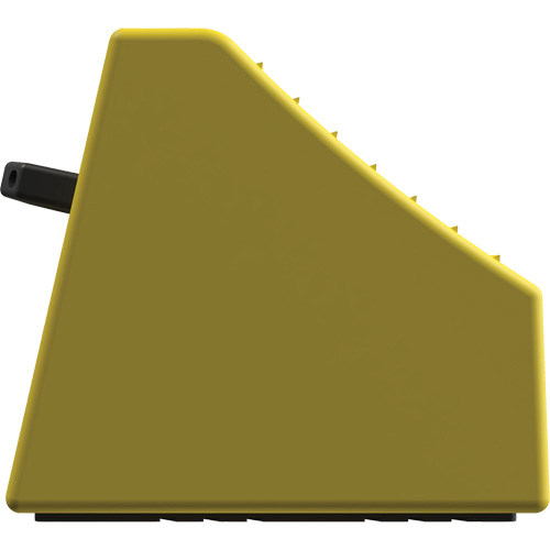 Checkers Safety Heavy-Duty Ultra Class Mining Wheel Chock without Bracket, HDPE, Yellow, 14-1/2" W x 17-1/2" D x 16" H Sécurité Médic