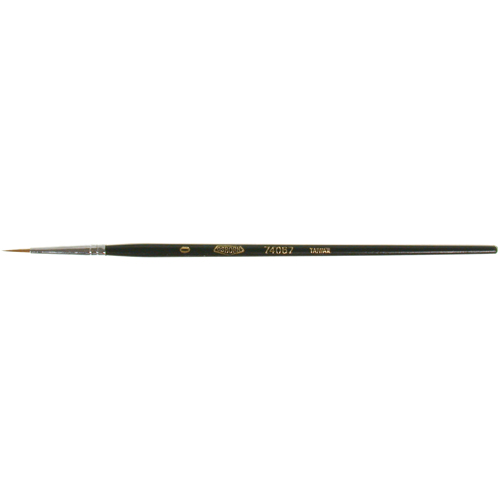 Pinceau d'artiste, Largeur de la brosse de 1/16", Martre rouge, Manche &agrave; Bois Sécurité Médic