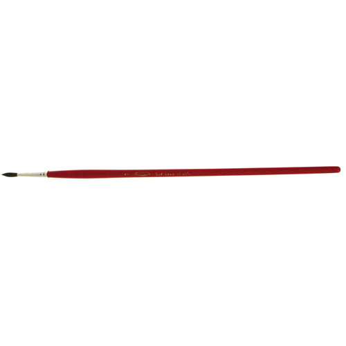 Round Marking Paint Brush, 9/64" Brush Width, Camel Hair, Wood Handle Sécurité Médic