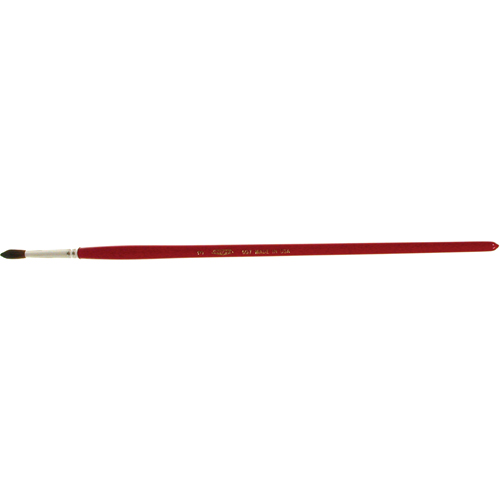 Round Marking Paint Brush, 3/16" Brush Width, Camel Hair, Wood Handle Sécurité Médic