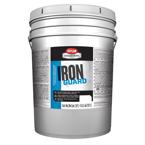 Industrial Iron Guard&reg; Water-Based Enamel, 5 gal., Pail, White Sécurité Médic