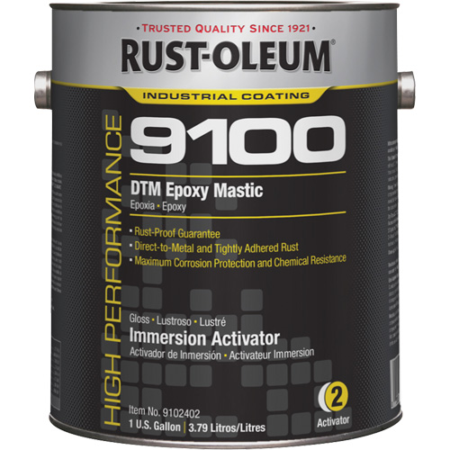 9100 System DTM Epoxy Mastic Standard Activator, Gallon Sécurité Médic