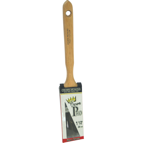 Pinceau angulaire Pro, Poly/nylon, Manche Bois, Largeur de 1-1/2" Sécurité Médic