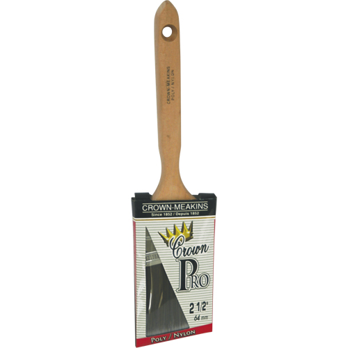 Pinceau angulaire Pro, Poly/nylon, Manche Bois, Largeur de 2-1/2" Sécurité Médic