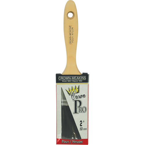 Straight Pro Paint Brush, Poly/Nylon, Wood Handle, 2" Width Sécurité Médic