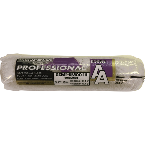 Manchon de rouleau &agrave; peinture synth&eacute;tique professionnel AA, Nap 13 mm (1/2"), 240 mm (9-1/2") l Sécurité Médic