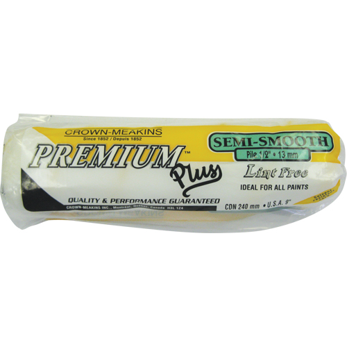 Professional Lint-Free Paint Roller Cover, 13 mm (1/2") Nap, 240 mm (9-1/2") L Sécurité Médic