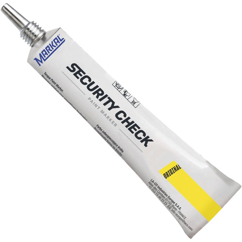 Marqueur de peinture de contr&ocirc;le de s&eacute;curit&eacute;, 1,7 oz, Tube, Jaune Sécurité Médic