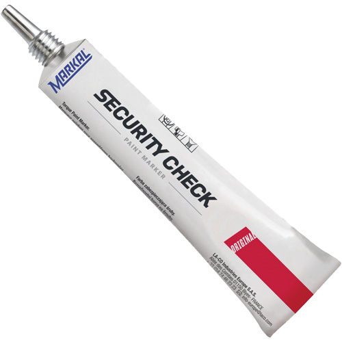 Marqueur de peinture de contr&ocirc;le de s&eacute;curit&eacute;, 1,7 oz, Tube, Rouge Sécurité Médic