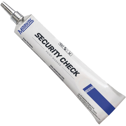 Security Check Paint Marker, 1.7 oz., Tube, Blue Sécurité Médic