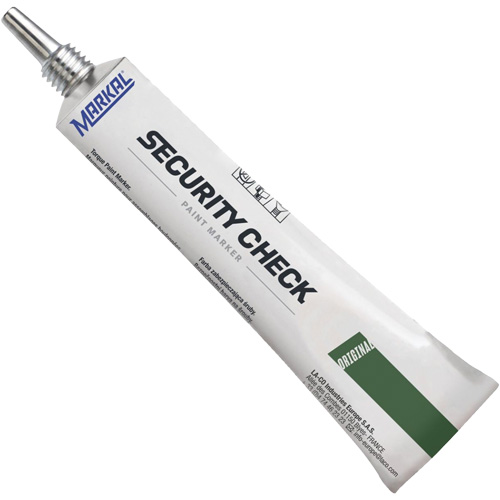 Security Check Paint Marker, 1.7 oz., Tube, Green Sécurité Médic