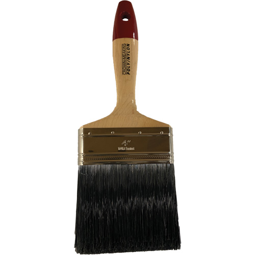 Paint Brush, Poly/Nylon, Wood Handle, 4" Width Sécurité Médic