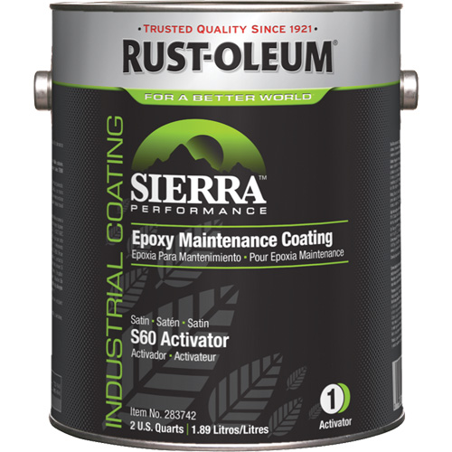 Sierra S60 Water-Based Epoxy Maintenance Coating Part 1 Activator, Gallon Sécurité Médic