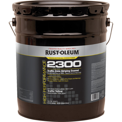 Peinture pour traçage de ligne invers&eacute;e Syst&egrave;me 2300 &agrave; haut rendement, Jaune, 5 gal., Seau Sécurité Médic