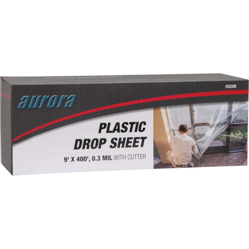 Drop sheet, 400' L x 9' W, Plastic Sécurité Médic
