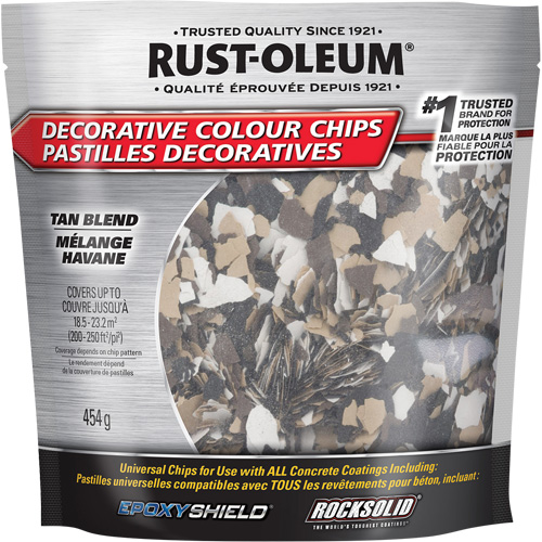 Decorative Colour Chips, 474 g, Bag, Tan Blend Sécurité Médic