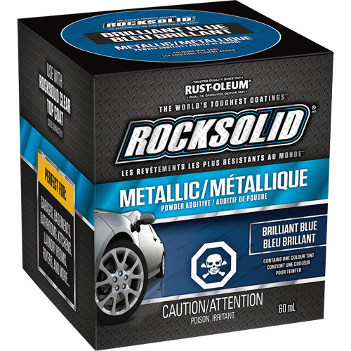 Additifs de poudre m&eacute;tallique RockSolid, 60 ml, Bouteille, Bleu brillant Sécurité Médic