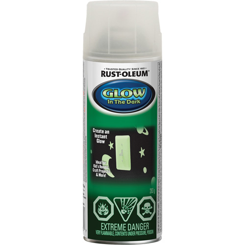 Specialty Glow-in-the-Dark Paint, Aerosol Can, Clear Sécurité Médic