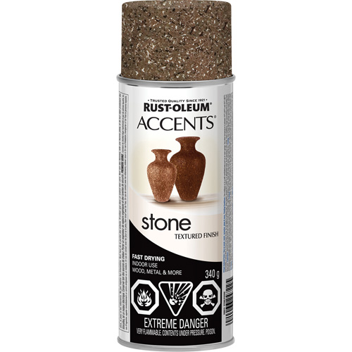 Accents&reg; Stone Creations Spray Paint, Aerosol Can, Sienna Stone Sécurité Médic
