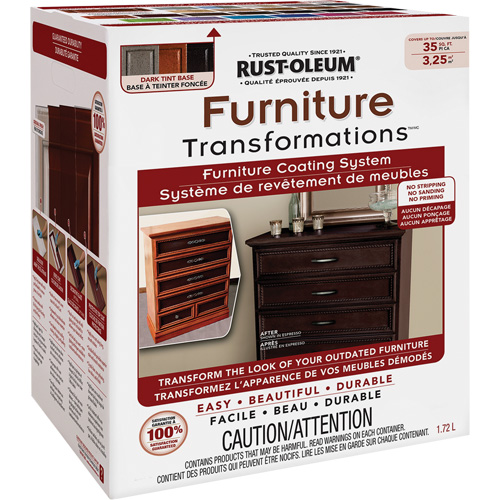 Furniture Transformations&reg; Furniture Coating System, 1.72 L, Kit, Tint Base Sécurité Médic