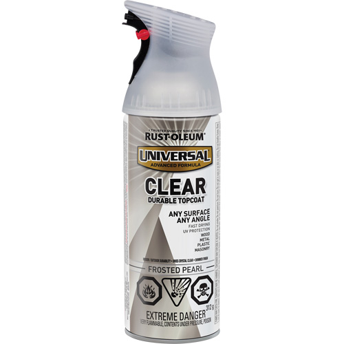 Universal Durable Top Coat, 312 g, Aerosol Can, Frosted Pearl Sécurité Médic