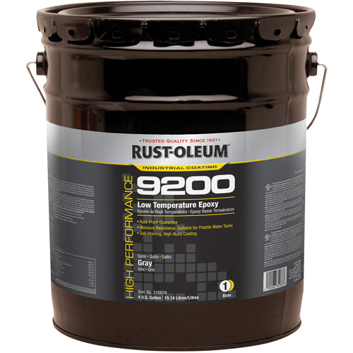 9200 System Low Temperature Epoxy Base, Grey, 4 gal., Pail Sécurité Médic