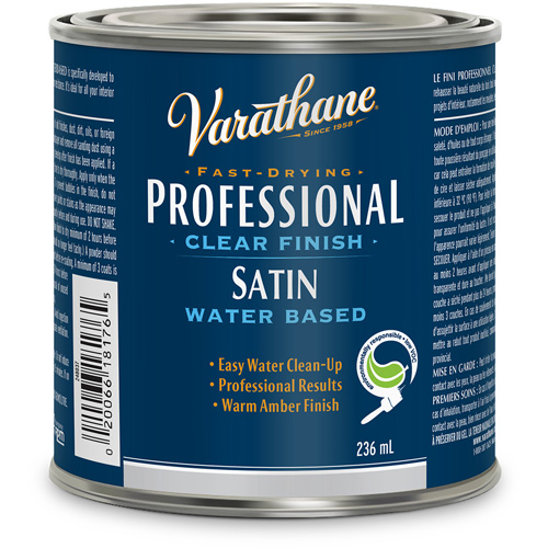 Varathane&reg; Professional Finish, 236 ml, Clear, Satin Sécurité Médic