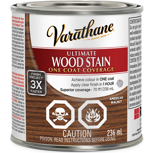 Teinture pour le bois ultime Varathane, 236 ml, Noyer am&eacute;ricain Sécurité Médic