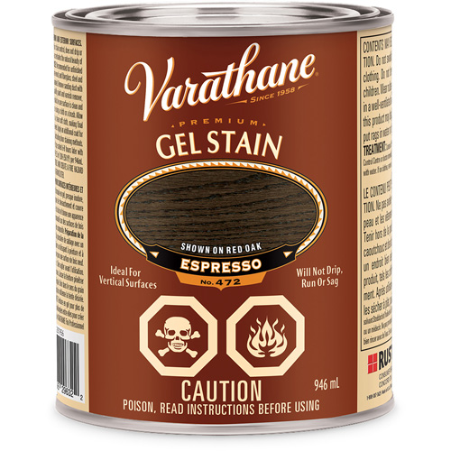 Varathane&reg; Premium Gel Stain, 946 ml, Espresso Sécurité Médic