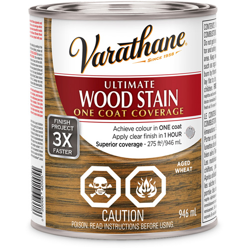Varathane&reg; Ultimate Wood Stain, 946 ml, Aged Wheat Sécurité Médic