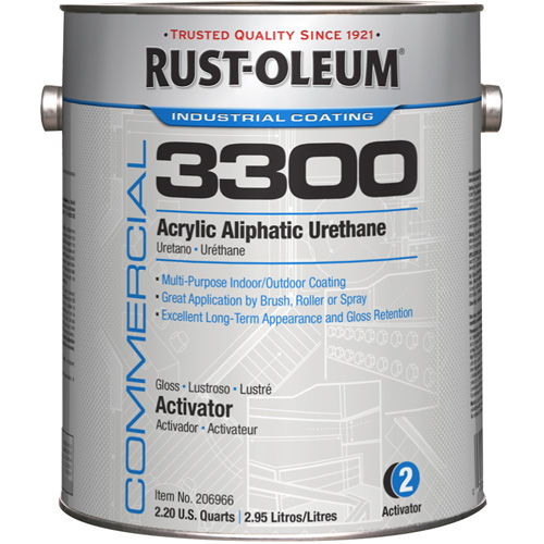 Syst&egrave;me 3300 de rev&ecirc;tement aliphatique &agrave; base dur&eacute;thane et dacrylique, 1 gal., Brillant Sécurité Médic