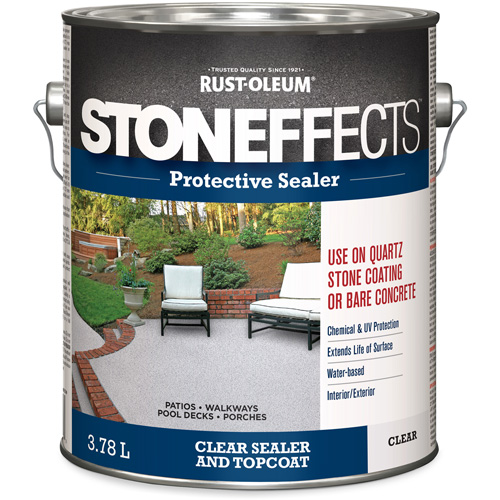 Stoneffects Protective Concrete Sealer, 3.78 L, Water-Based, Transparent, Clear Sécurité Médic