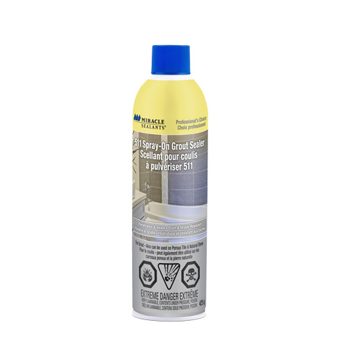Miracle Sealants&reg; 511 Spray-On Grout Sealer, Aerosol Can Sécurité Médic