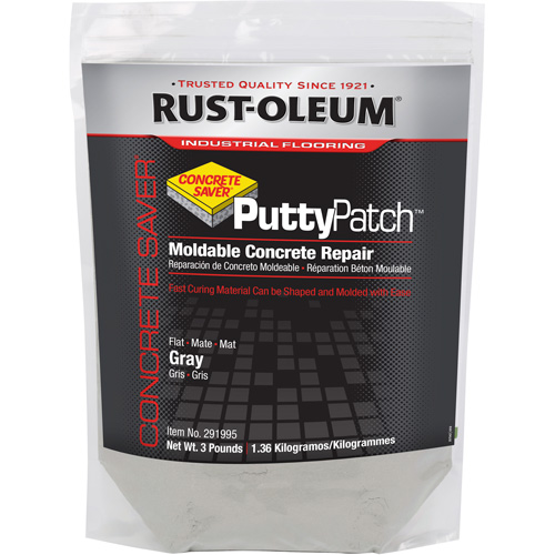 Concrete Saver Putty Patch Patching Material, Bag, Grey Sécurité Médic