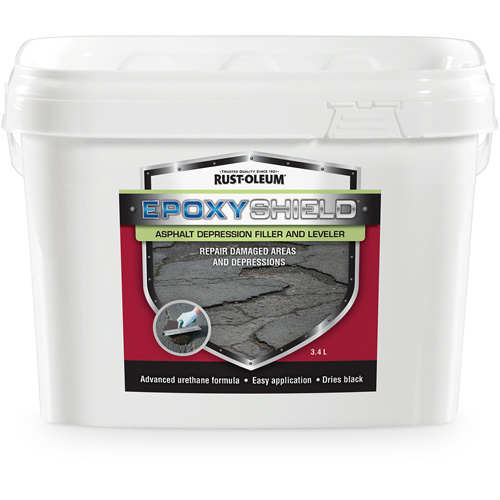 EpoxyShield&reg; Asphalt Depression Filler & Leveler, Pail, Black Sécurité Médic