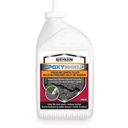Mat&eacute;riau de remplissage de fissures caoutchout&eacute; de qualit&eacute; sup&eacute;rieure EpoxyShield, Bouteille, Noir Sécurité Médic