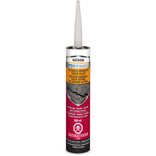 Mat&eacute;riau de remplissage de fissures pour entr&eacute;es Ultimate EpoxyShield, Cartouche, Noir Sécurité Médic