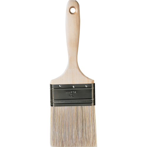 One Coat Trim & Wall Brush, White China, Wood Handle, 3" Width Sécurité Médic