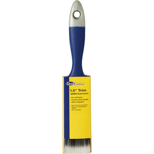 Quick Solutions Trim Brush, Polyester, Plastic Handle, 1-1/2" Width Sécurité Médic