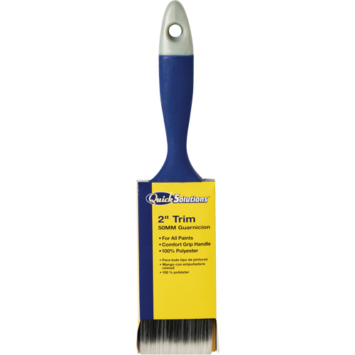 Quick Solutions Trim Brush, Polyester, Plastic Handle, 2" Width Sécurité Médic