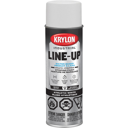 Industrial LINE-UP Athletic Field Striping Aerosol Paint, White, 18 oz., Aerosol Can Sécurité Médic