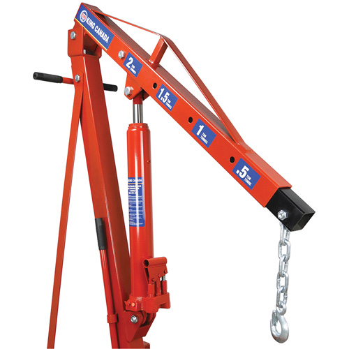 Grues d'atelier escamotables de 2 tonnes, Capacit&eacute; 4000 lb (2 tonnes) Sécurité Médic