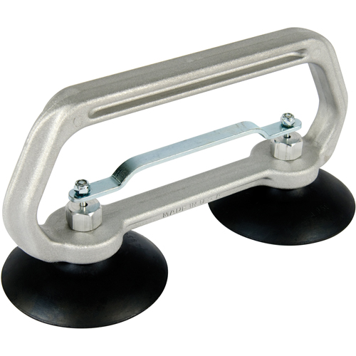 Vacuum Cups - Heavy-Duty Double Cup, 50 lbs. Capacity, 4", Pull-bar, 10" Handle Length Sécurité Médic