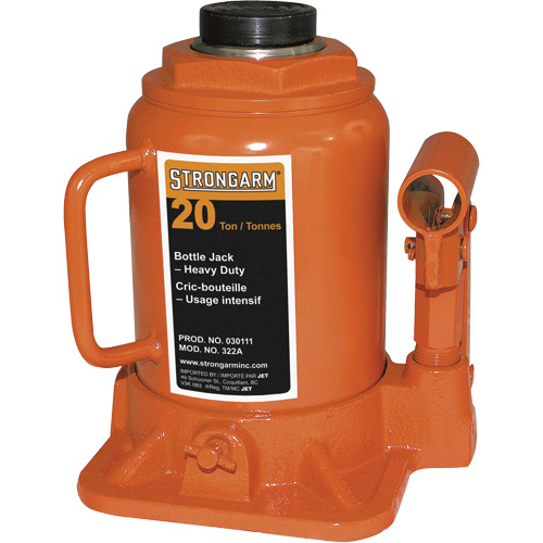 322A Cric-bouteille, 20 tonne(s), 14-3/4" Hauteur &eacute;lev&eacute;e Sécurité Médic